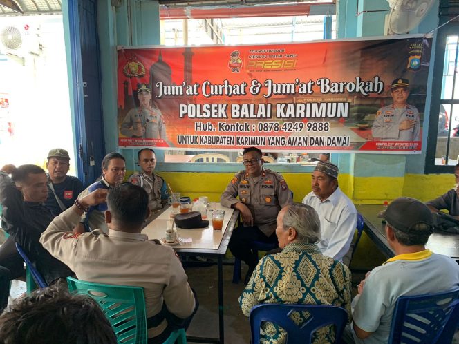 
 Gelar Jumat Curhat di Kel Tanjung Balai Kota, Warga Laporkan Banyak Anak -anak Ngelem