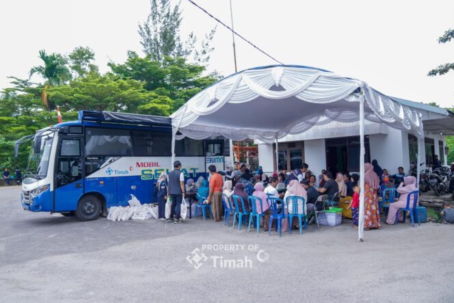 
 Ratusan Warga Belinyu Manfaatkan Layanan Kesehatan Gratis di Mobil Sehat PT Timah